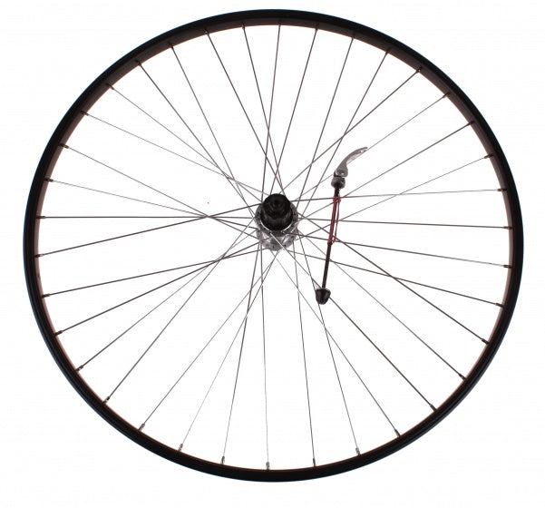 achterwiel 28 x 1 5/8 x 1 3/8 velgrem alu 36G zwart