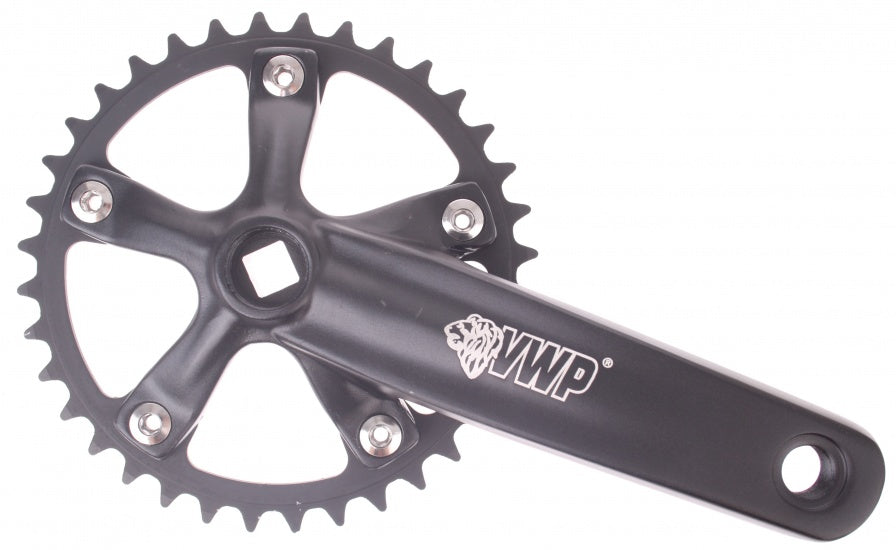 Crankstel BMX Mini-Junior 36T Zwart