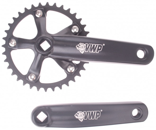 Crankstel BMX Mini-Junior 36T Zwart