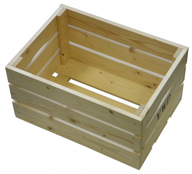 fietskrat hout naturel 40 liter