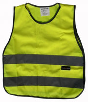 Reflecterend veiligheidsvest kinderen 6-12 jaar (XS) geel