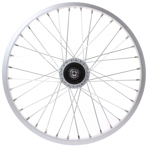 voorwiel 20 inch rollerbrake 36G alu zilver