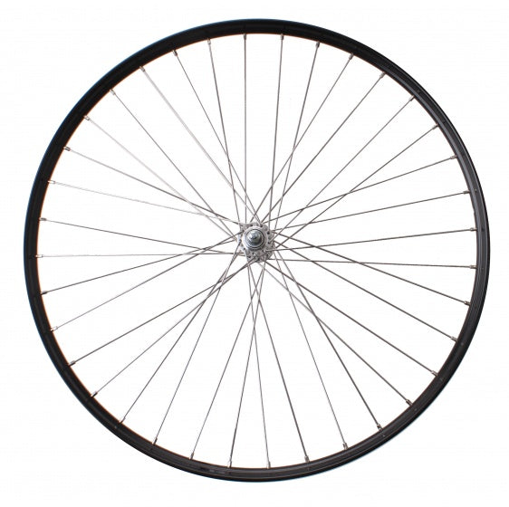 voorwiel 28 inch (24-622) aluminium zwart