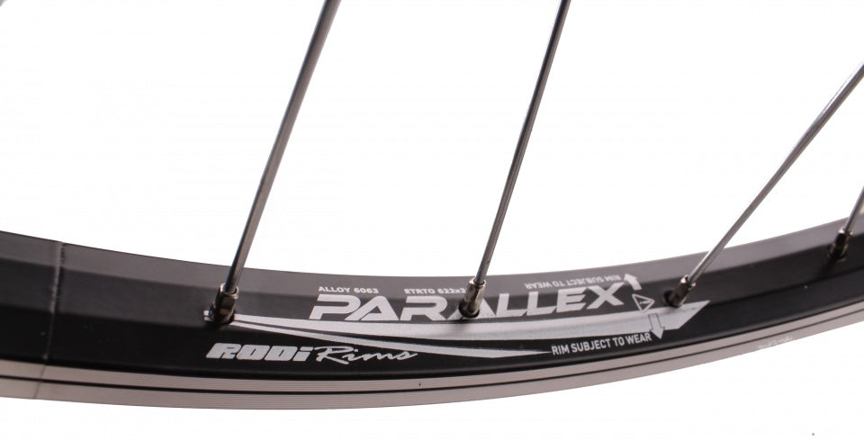 voorwiel 28 x 1 5/8 x 1 3/8 Paralex aluminium 36G zwart