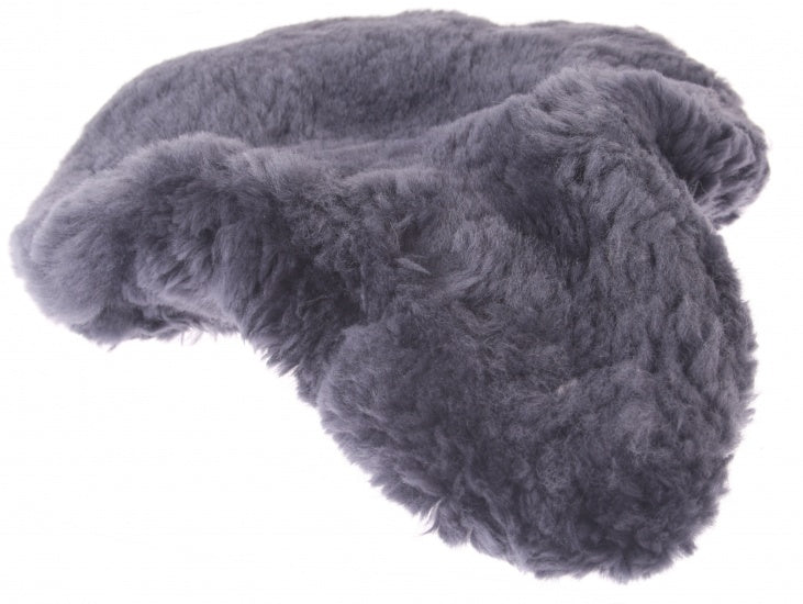 zadeldekje schapenvacht grijs 28 cm