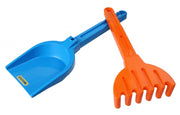 strandset schep en hark blauw 32 cm