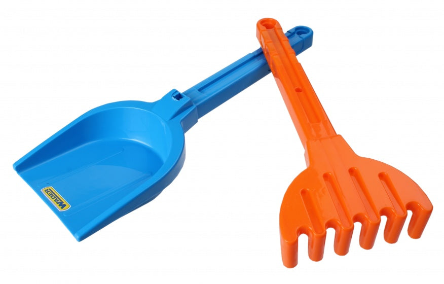 strandset schep en hark blauw 32 cm