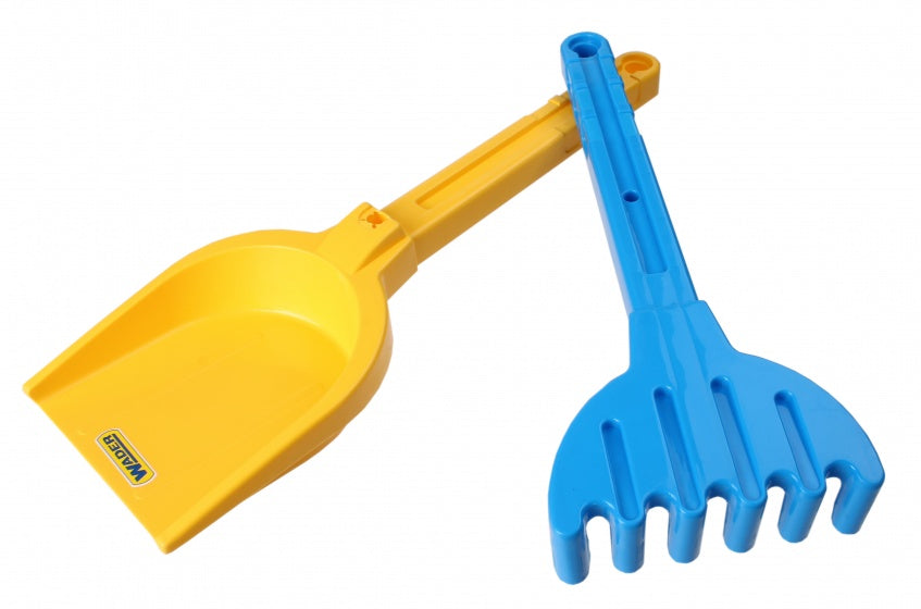 strandset schep en hark geel 32 cm