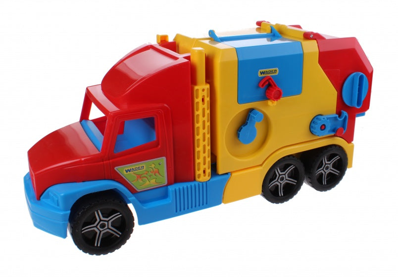 Super Truck vuilniswagen rood