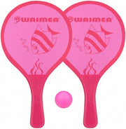 beachball set Animal 3-delig roze