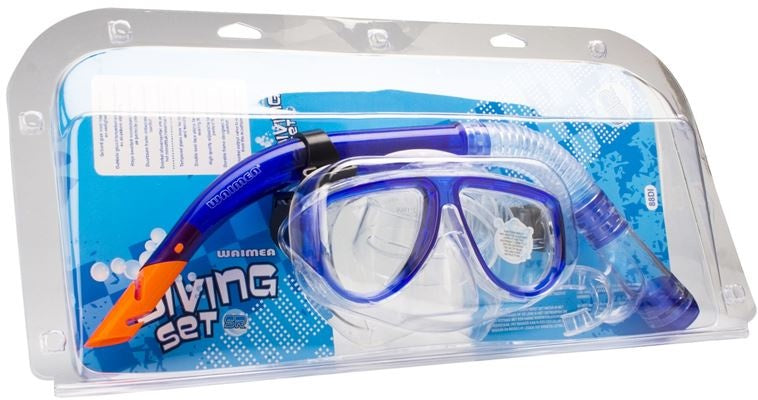 Duikbril Met Snorkel Blauw Senior