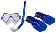 Duikset Junior Blauw/Zwart Maat 34/38