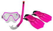 Duikset Junior Roze/Zwart Maat 34/38