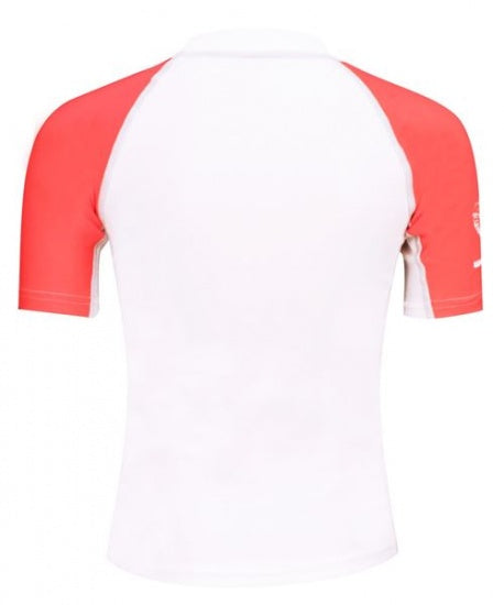 UV Shirt Meisjes Wit Roze Maat 140