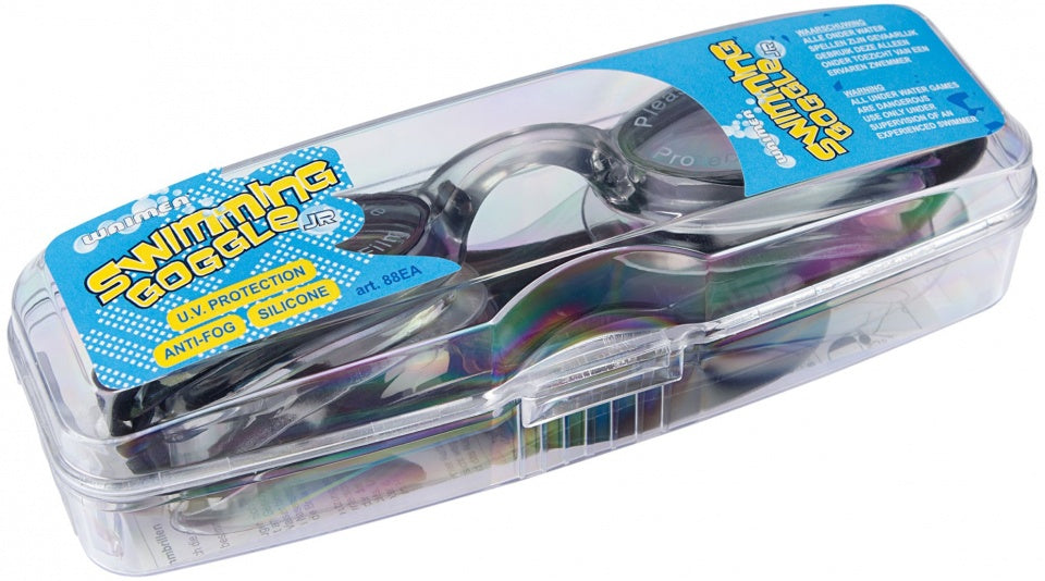 zwembril junior polycarbonaat zwart one-size