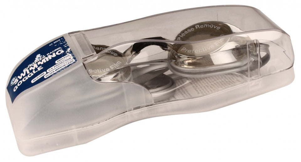 Zwembril Racing senior grijs 90 cm