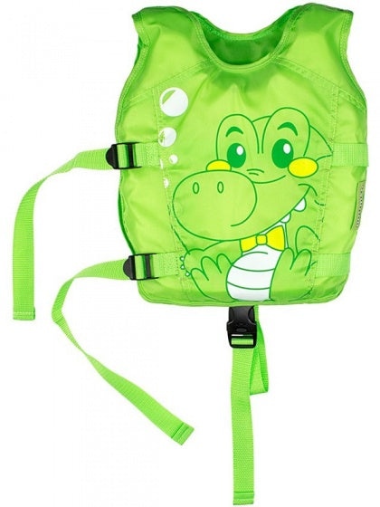 zwemvest krokodil junior polyester groen 1-3 jaar one-size