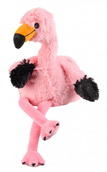 warmteknuffel flamingo 39 cm roze