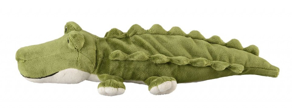 warmteknuffel krokodil 35 cm groen