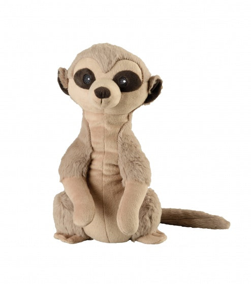 warmteknuffel stokstaartje 30 cm bruin