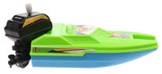 Opwindbare raceboot 15 cm groen