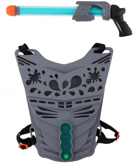 waterpistool met schild junior 32 cm grijs