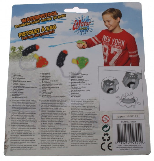 waterpistool Wristpower junior 8 cm rood