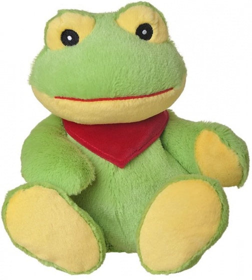 opwarmknuffel kikker 30 cm groen