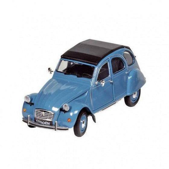 Citroën 2CV 6 Charleston staal 1:24 blauw