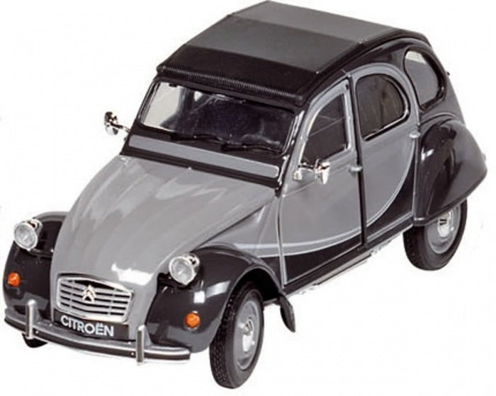 Citroën 2CV 6 Charleston staal 1:24 grijs