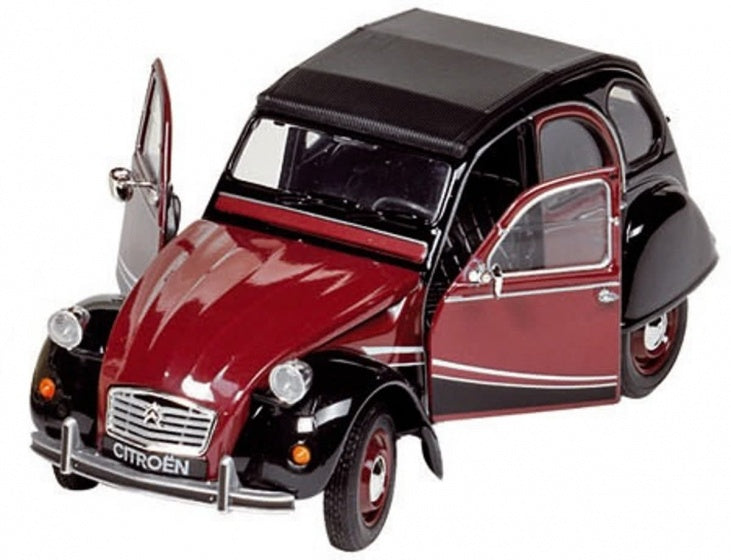 Citroën 2CV 6 Charleston staal 1:24 rood