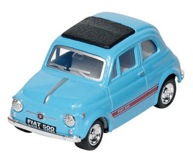 Metalen Fiat 500: Lichtblauw