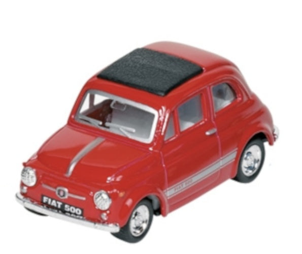 Metalen Fiat 500: Rood