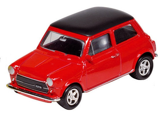 Metalen Mini Cooper 1300: Rood 7 cm