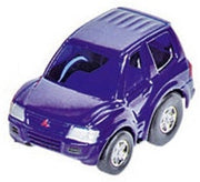 Metalen Mini Racers: Mitsubishi Blauw