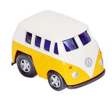 Metalen Mini Racers: Volkswagen Bus Geel