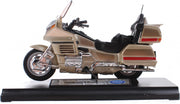 metalen motorminiatuur Honda goud 12 cm