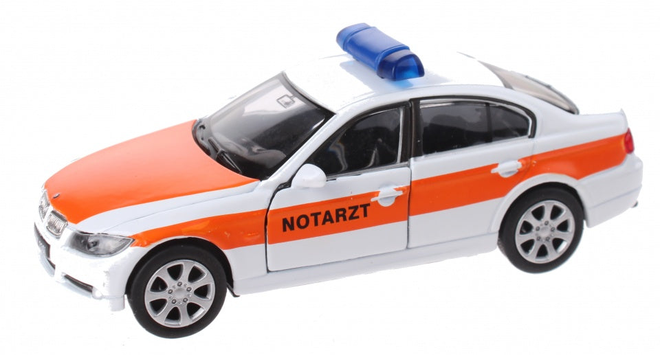 schaalmodel Nex BMW Notartz die-cast wit 11 cm