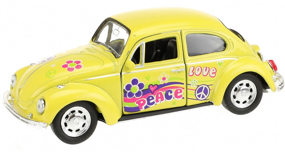 Volkswagen Beetle peace geel 10