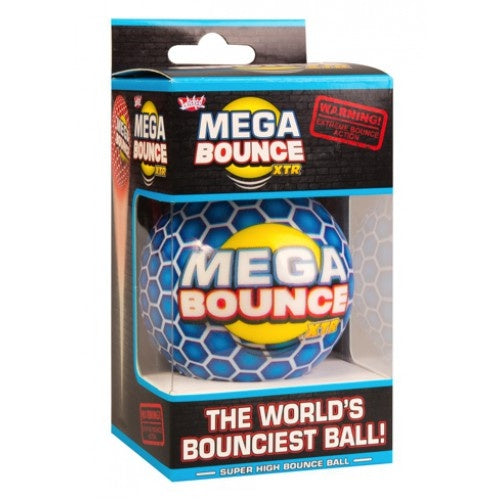 stuiterbal Mega Bounce XTR 7 cm blauw 68 gram