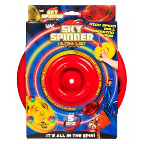 werpschijf Sky Spinner led 120 gram rood 24