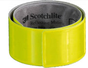 reflectie-armband Snap Wrap 3 x 34 cm staal geel