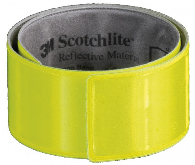 reflectie-armband Snap Wrap 3 x 44 cm staal geel
