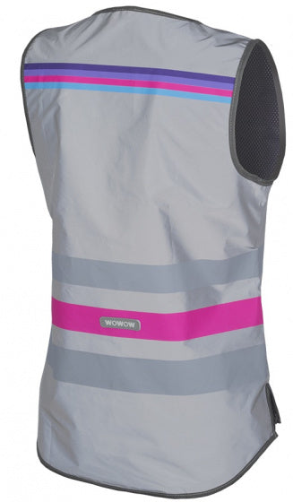 veiligheidshesje Lucy Full polyester grijs/roze
