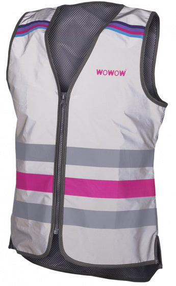 veiligheidshesje Lucy Full polyester grijs/roze