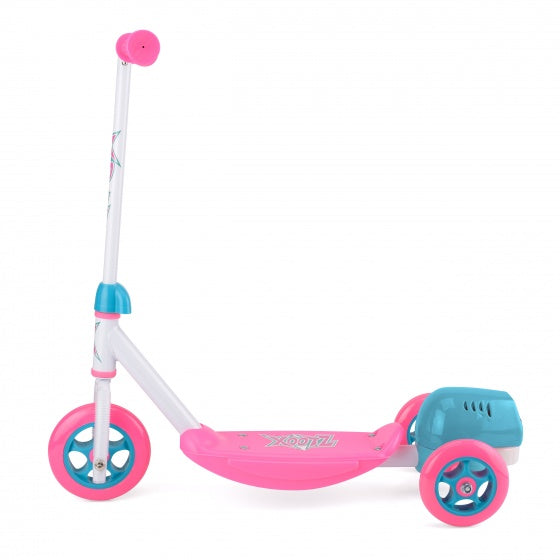 3-wiel kinderstep Bubble Scooter Meisjes Voetrem Roze