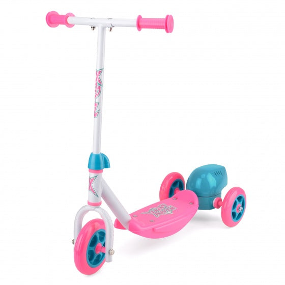 3-wiel kinderstep Bubble Scooter Meisjes Voetrem Roze