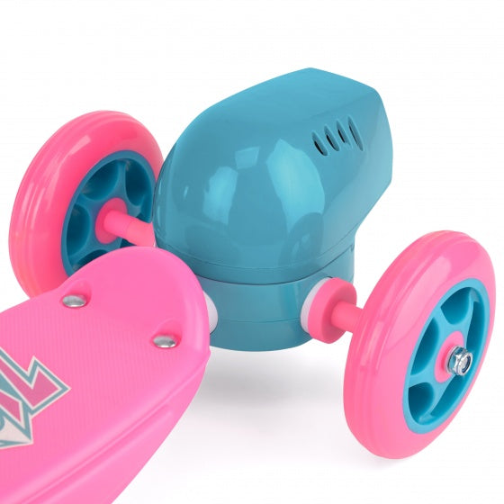 3-wiel kinderstep Bubble Scooter Meisjes Voetrem Roze