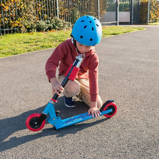 Folding Kick Junior Voetrem Blauw