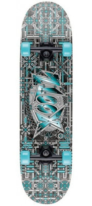 skateboard Double Kick 79 cm Industrial grijs/blauw